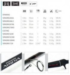 Shimano Poison Adrena 18 Spinning Rod