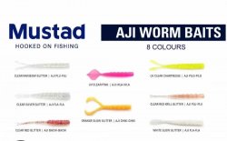 MUSTAD Aji Worm Bachi Bachi 2 inch