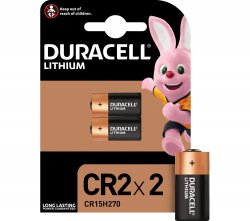 Duracell Lithium CR2 3V Battery 2 Pack - For Nash Alarms