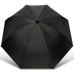 NGT Umbrella 50inch Black Match Brolly with Taped Seams and Nylon Case