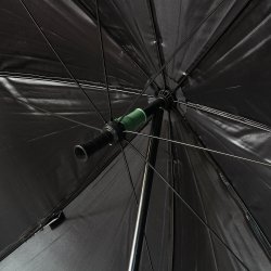 NGT Umbrella 50inch Black Match Brolly with Taped Seams and Nylon Case