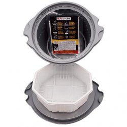 Heat 2 Eat Flameless Ration Self-Steamer Grey (Medium pot) with 2 HeatStones