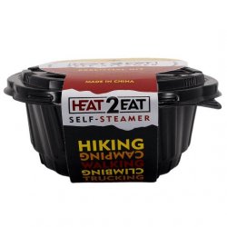 Heat 2 Eat Flameless Ration Self-Steamer Black (Small pot) with 2 HeatStones