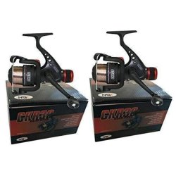 Angling Pursuits 2 x CKR30 Carp Coarse Float Feeder Fishing Reels with 8lb Line