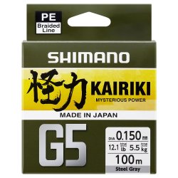 Shimano Kairiki G5 150m Steel Grey Braid