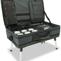 NGT Carp Bivvy Table System - Rig Wallet, Glug Pot, Lead Bag, Bivvy Table and Case