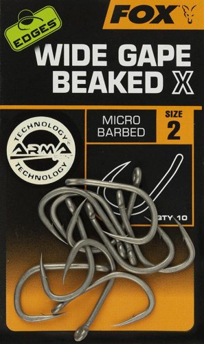 Fox Edges Wide Gape Beaked X Hooks