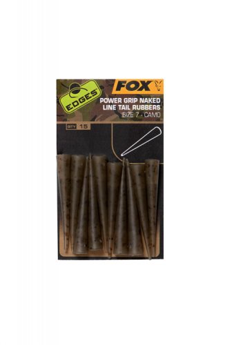 Fox Edges Camo Power Grip Naked Tail Rubbers Size 7