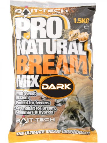 Bait Tech Pro Natural Bream Dark Groundbait 1.5kg