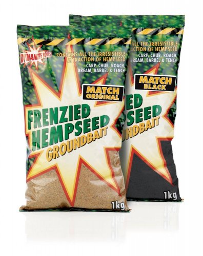 Dynamite Frenzied Hempseed Match Black Groundbait