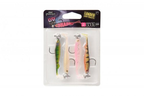 Fox Rage Slick Shad Loaded UV Mixed Colour Packs x 4