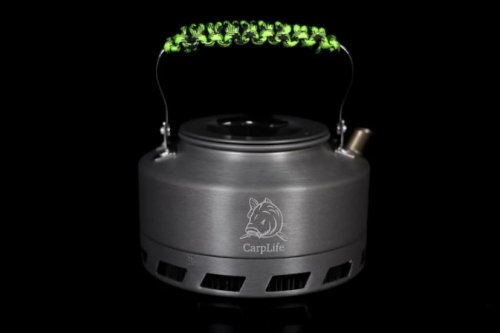 CarpLife Rapid Boil Kettle 1.1L - Neon & Black Paracord