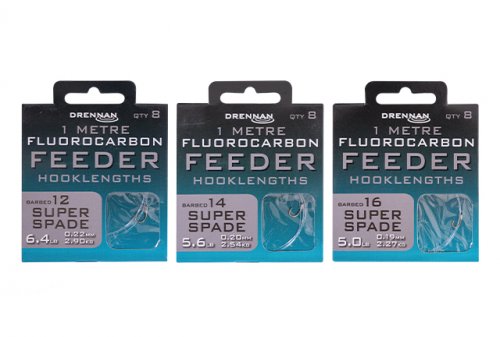 Drennan 1 Metre Fluorocarbon Super Spade Feeder Rigs