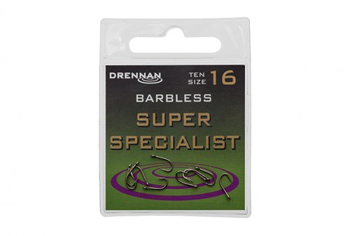 Drennan Super Specialist Barbless Hooks