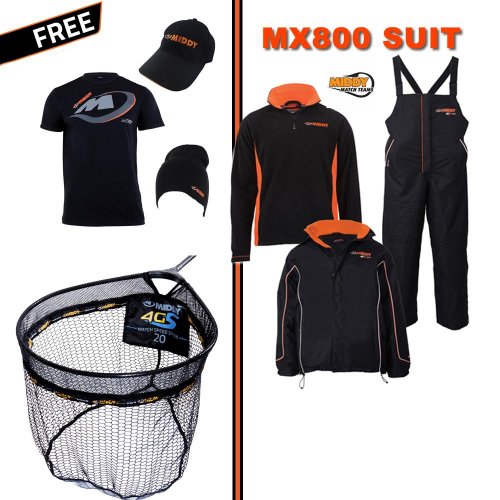 Middy MX800 Clothing Set PLUS Free Carp Spoon Net