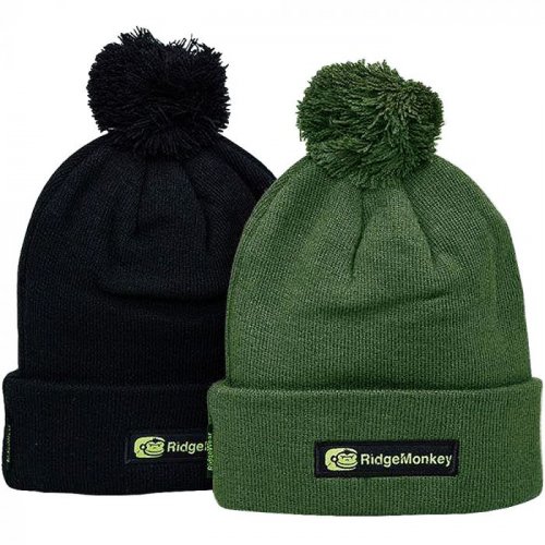 Ridge Monkey Green Dropback Bobble Hat